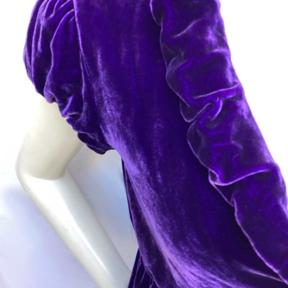 Armani Exchange Purple Velvet Rayon Jacket - Picture 2 of 4